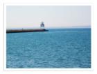 Looks from shore near the cause way at Two Harbors MN, on Lake Superior which holds 10% of the worlds fresh water supply, and is 1333 feet at it's maximum depth. 