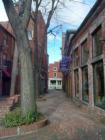 Portsmouth NH - Downtown Shopping Alley - notice all the wonderful brick buildings and brick walkways - a great walking town