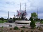 The Fallen Firefighters Memorial at Memorial Park. It was dedicated on September 16, 2000.