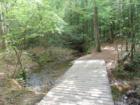 Bridge over Little Creek along the Raven Rock Loop Trail in Raven Rock State Park
