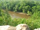 Cape Fear River from overlook on Raven Rock Loop Trail in Raven Rock State Park in Harnett County, NC