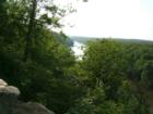 View to the east from the overlook on the Raven Rock Loop Trail in Raven Rock State Park in Harnett County, NC.