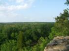 A view to the East from the overlook on the Raven Rock Loop Trail in Raven Rock State Park in Harnett County, NC.