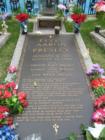 Final resting place for Elvis Aaron Presley, burried at his home "Graceland" in Memphis.