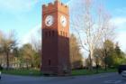 When you look at Hudson you will think you are in a small New England town.  This is the landmark clock tower on the green in the center Hudson.
