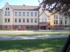 Side view of the Kanabec County Courthouse, directly across from the Mora High School.