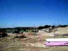 Laguna Hills High School Stadium will open in September 2007 - In this March 2007 photo the crews were busy installing sprinkler lines next to what will be the concessions and rest room building.