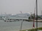 cruise ship view from Miami Yacht Club