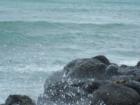 Ewa Beach - salt Spray over the lava rocks
