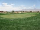 Silverstone Golf Club, Valley Course green #1 with club house in the background