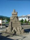 Sand castle on display in Sequim to Promote event in Port Angeles