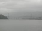Lions Gate Bridge in the rain