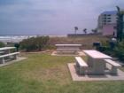 Barbeque/sitting area at Winter Garden Park in Ponce Inlet. Visit www.ProductionTeamofDaytona.com to learn more about Ponce Inlet Parks