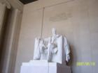 The Great statue of Abraham Lincoln insdie the Lincolm Memorial
