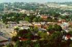A panoramic view of the Town of Grimsby from the Escarpment on grimsby mountain.
