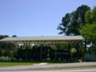 The train engine from Gainesville Midaway Railroad, featured on Highway 129, Business in Jefferson, Georgia.