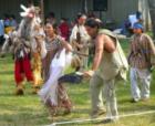 Native American dancers in their Regalia at the Frisco Pow Wow 2007