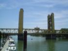 Sacramento's Tower Bridge from Old Sacramento.