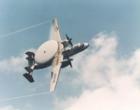 The E-2C "Hawkeye" is an Airborne Early Warning (AEW) platform employed by the US Navy and many countries throughout the world.  VAW-77 "Nightwolves" are based at NAS Atlanta in Marietta, GA.