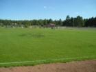 Facilities at Flagstaff's Foxglenn Park: Playground, 1 + ½ basketball court, 2 soccer fields, 1 youth baseball field, 1 youth softball field, 3 picnic ramadas, permanent restrooms, and 1 skate track. 