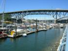 Granville Bridge with Granville Island in the back