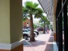 A view of the sidewalk at the Westchase Town Center inside the Westchase Subdivision