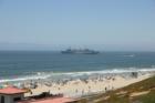 Navy ship docked off the Esplanade in Redondo Beach last summer