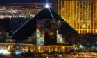 Luxor seen from high above.  May 2007.