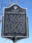 First Submarine Base in the United State of America - New Suffolk, Long Island (North Fork) New York - Historical Marker - Spring 2007