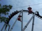 One of the newest coasters takes riders upside down over the old sky ride at Hershey Park