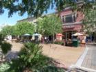 The District at Green Valley Ranch - Outdoor sitting area to people watch and eat.  No cars will run into you here!