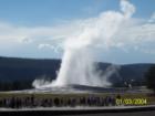 OlD Faithfull in Yellowstone park doing what it "DOES"!