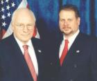Gary Schraut with Vice president Dick Cheney at a gathering for Congresswomen Ginny Brown Waite, a Brooksville resident.