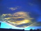 Cumulus Clouds as the sunsets over Las Vegas