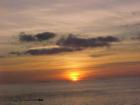 Sun setting over Florida Bay and the Gulf of Mexico from Marathon
