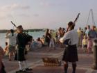 The sunset celebration at the Sunset Pier in Key West