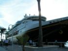 There are cruise ships docked almost every day in Key West