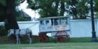 Roman Candy wagon making stops selling taffee like he has been since 1915. It was most likley a nickle then or less. Today its an icon of days past.