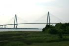 Arthur Ravenel Bridge over the Cooper River connecting Downtown Charleston with Mount Pleasant