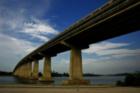 A causeway stretches over the two mile wide Indian River Lagoon.  A truely amazing drive.
      
      Taken by http://www.flickr.com/photos/mastersja and used with permission.
