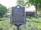 Historical Plaque at Corby Rose Garden