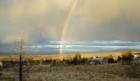 rainbow over eastern Bend