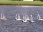 Start of the Sunday morning race on Lake Catherine.