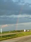 Rainbow after the June 4th storm on I-80