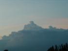 Clouds after the June 4th storm driving into Cedar Rapids
