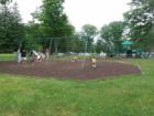 Along with this great playgound, Promised Land State Park has a large open field for romping, playing, flying kites, throwing Frisbees, and even has a net for volleyball.