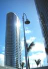 The East Tower of design inspiring Moana Pacific complex near the Honolulu Design Center.