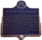 Battle Of Stoney Creek Sign