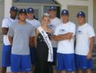 Brainerd Blue Thunder Baseball team and Miss Brainerd Lakes, Allison Lordbock