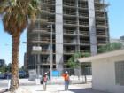 A construction photo taken on May 7th, 2007 of the Juhl lofts and a couple of hard workers.